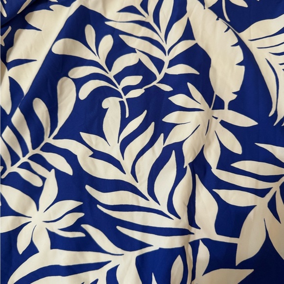 Kate spade Blue and White Floral Long Sleeve Swimsuit - Picture 2 of 10